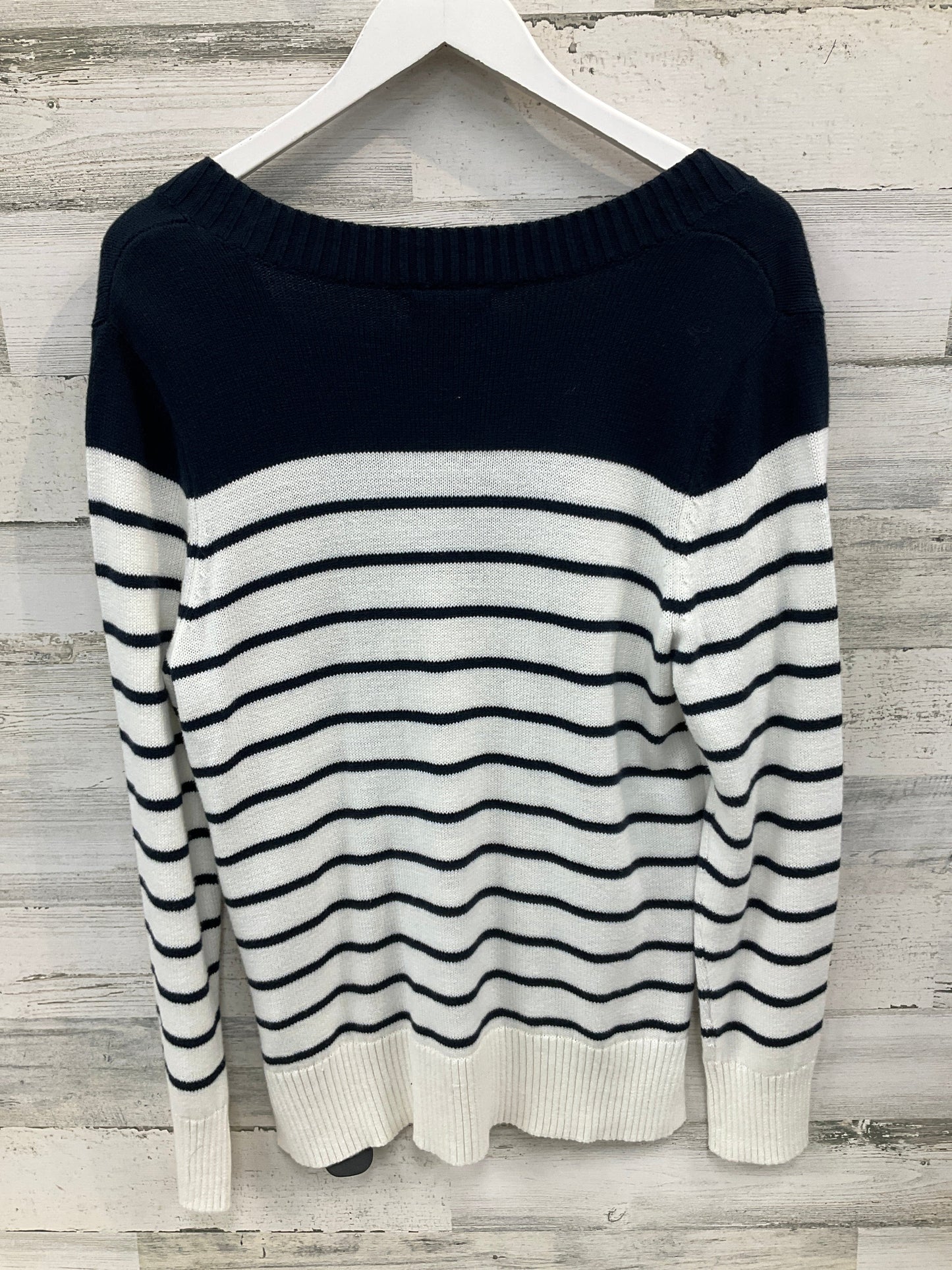 Sweater By Nautica In Blue & White, Size: L