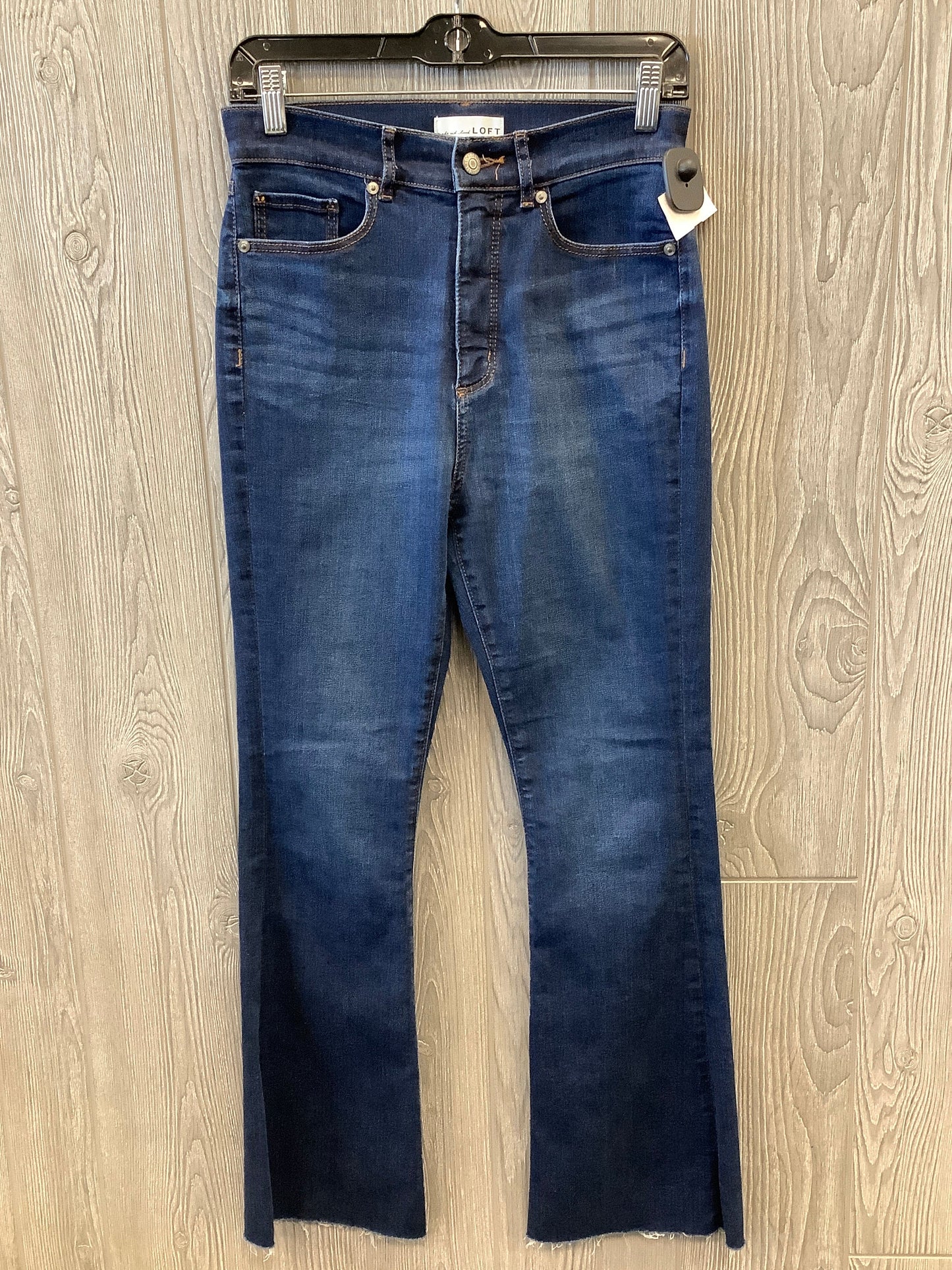 Jeans Straight By Loft In Blue Denim, Size: 2