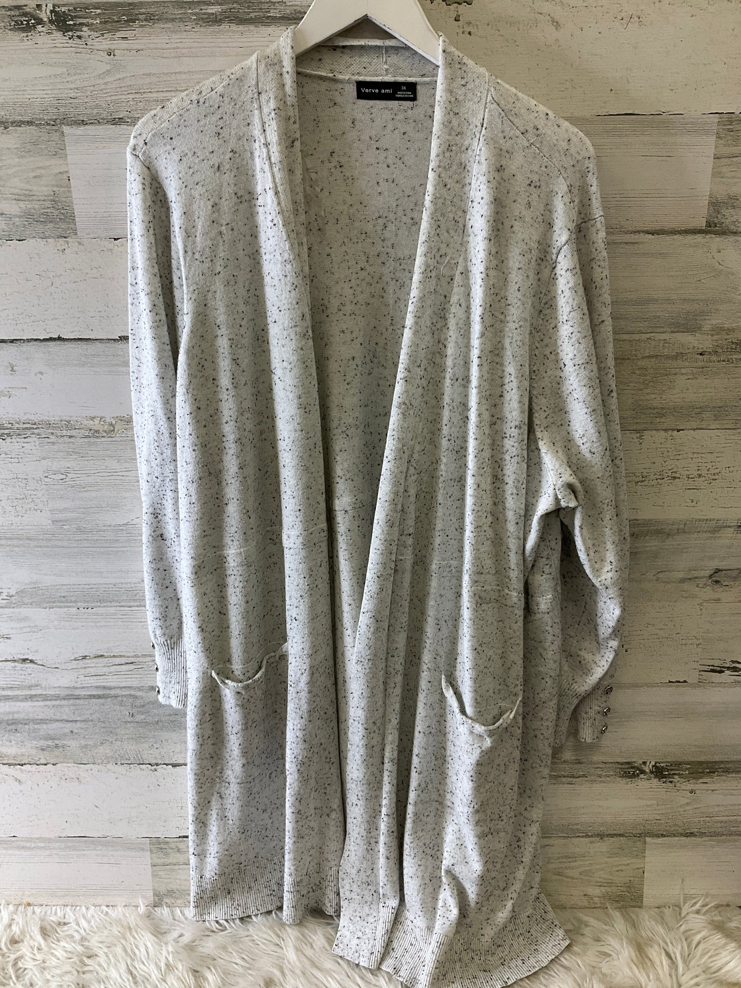 Sweater Cardigan By Verve Ami In White, Size: 3x