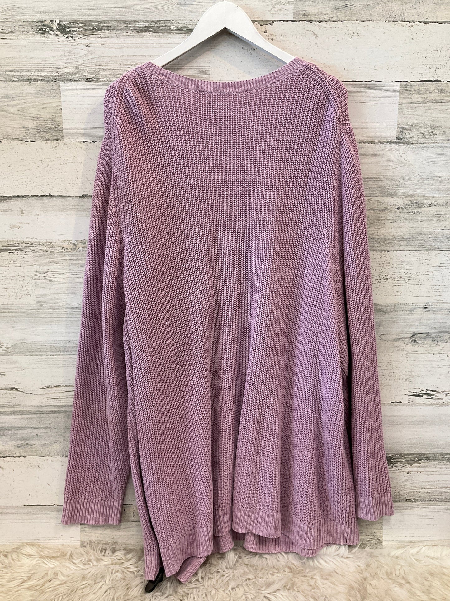 Sweater By Croft And Barrow In Pink, Size: 4x