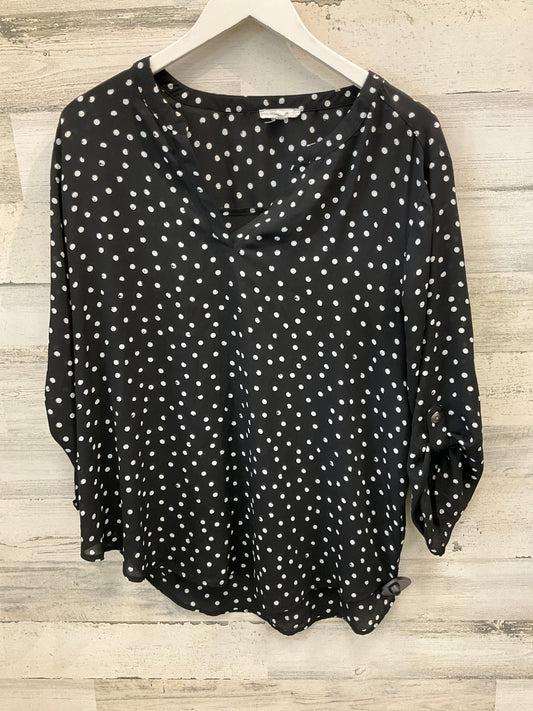 Top 3/4 Sleeve By Maurices In Black & White, Size: Xxl