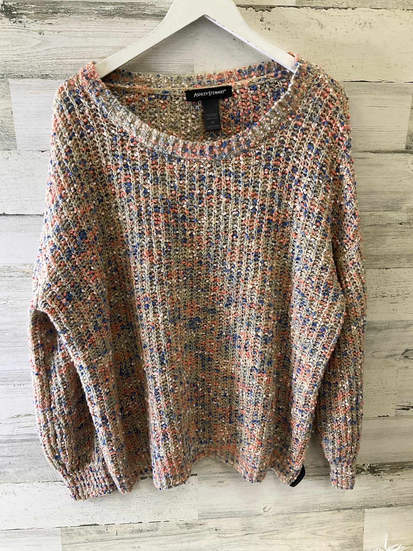 Sweater By Ashley Stewart In Multi-colored, Size: 2x