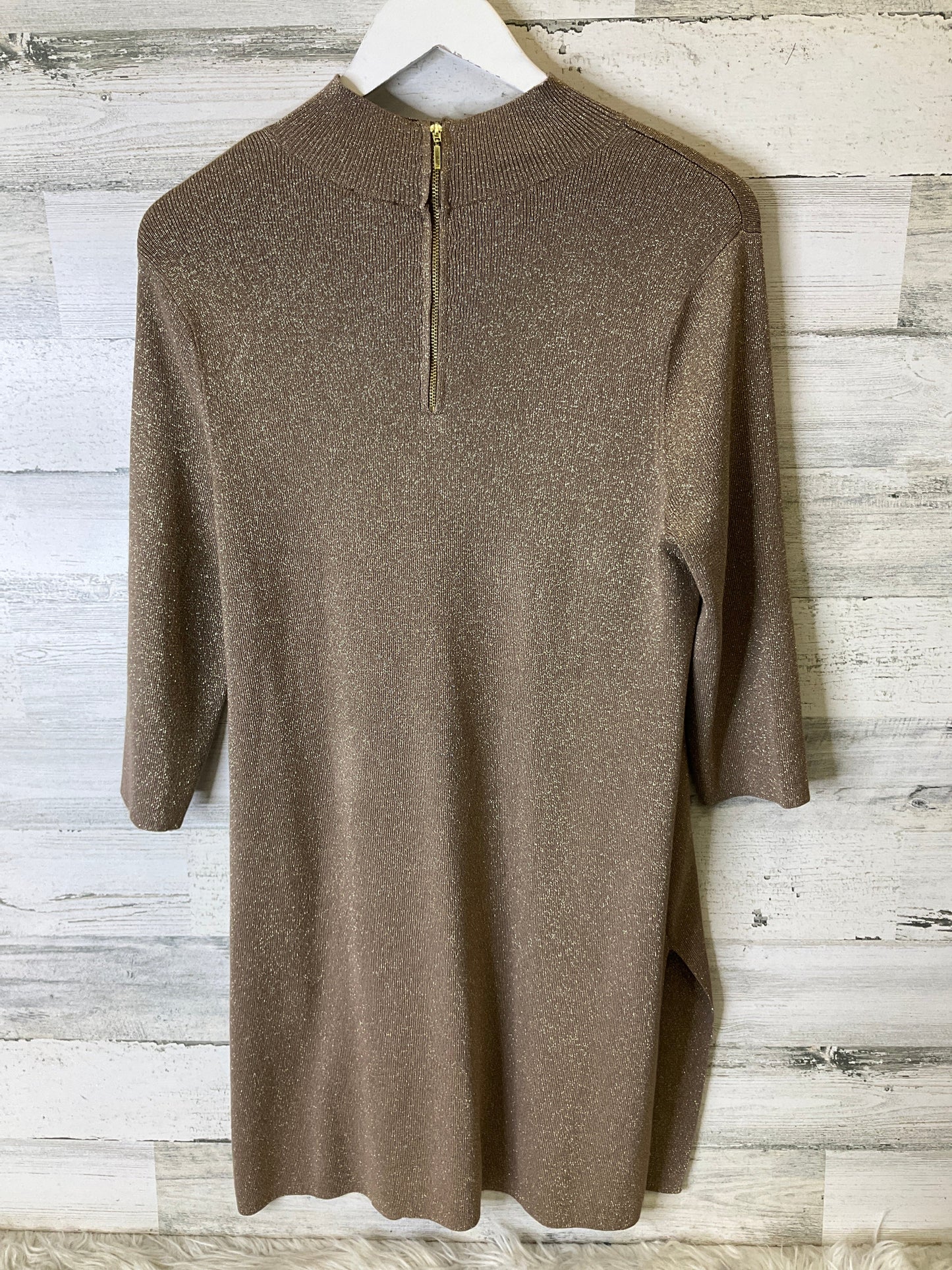 Tunic Long Sleeve By Chicos In Gold, Size: M