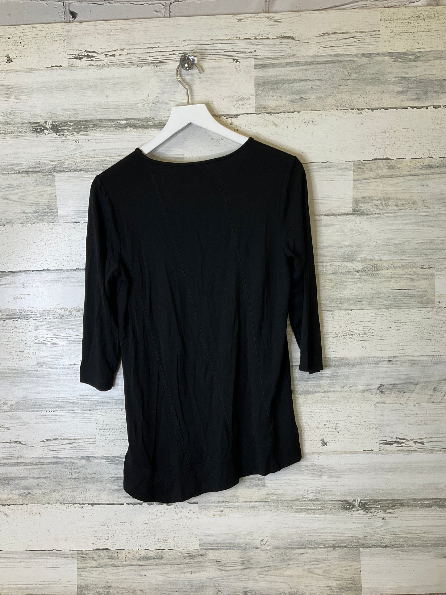 Top Long Sleeve By Chicos In Black, Size: S