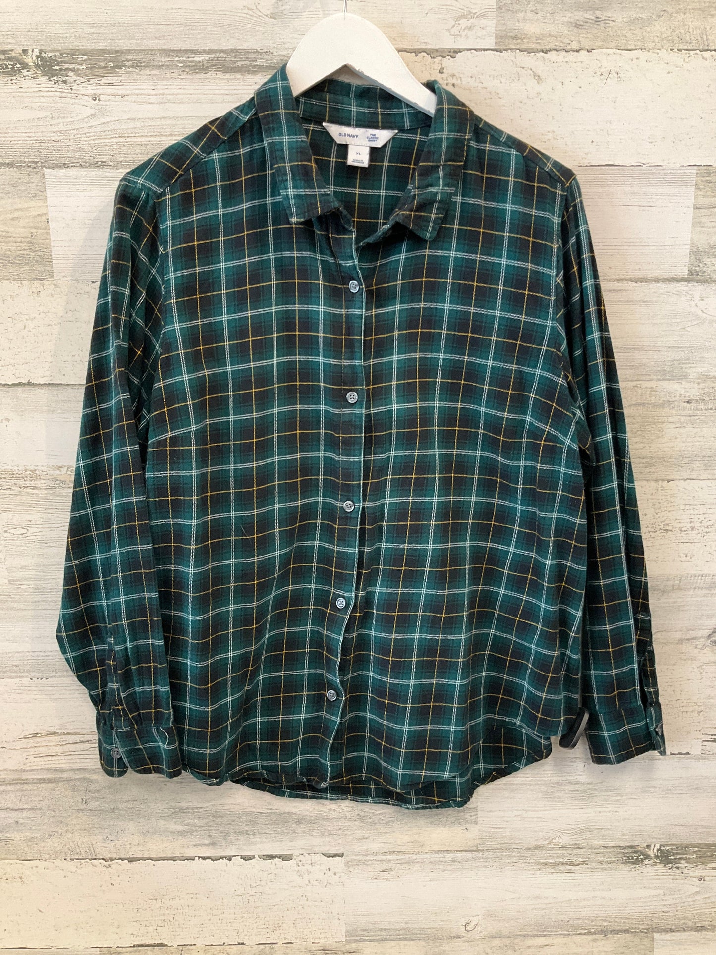 Top Long Sleeve By Old Navy In Green, Size: Xl