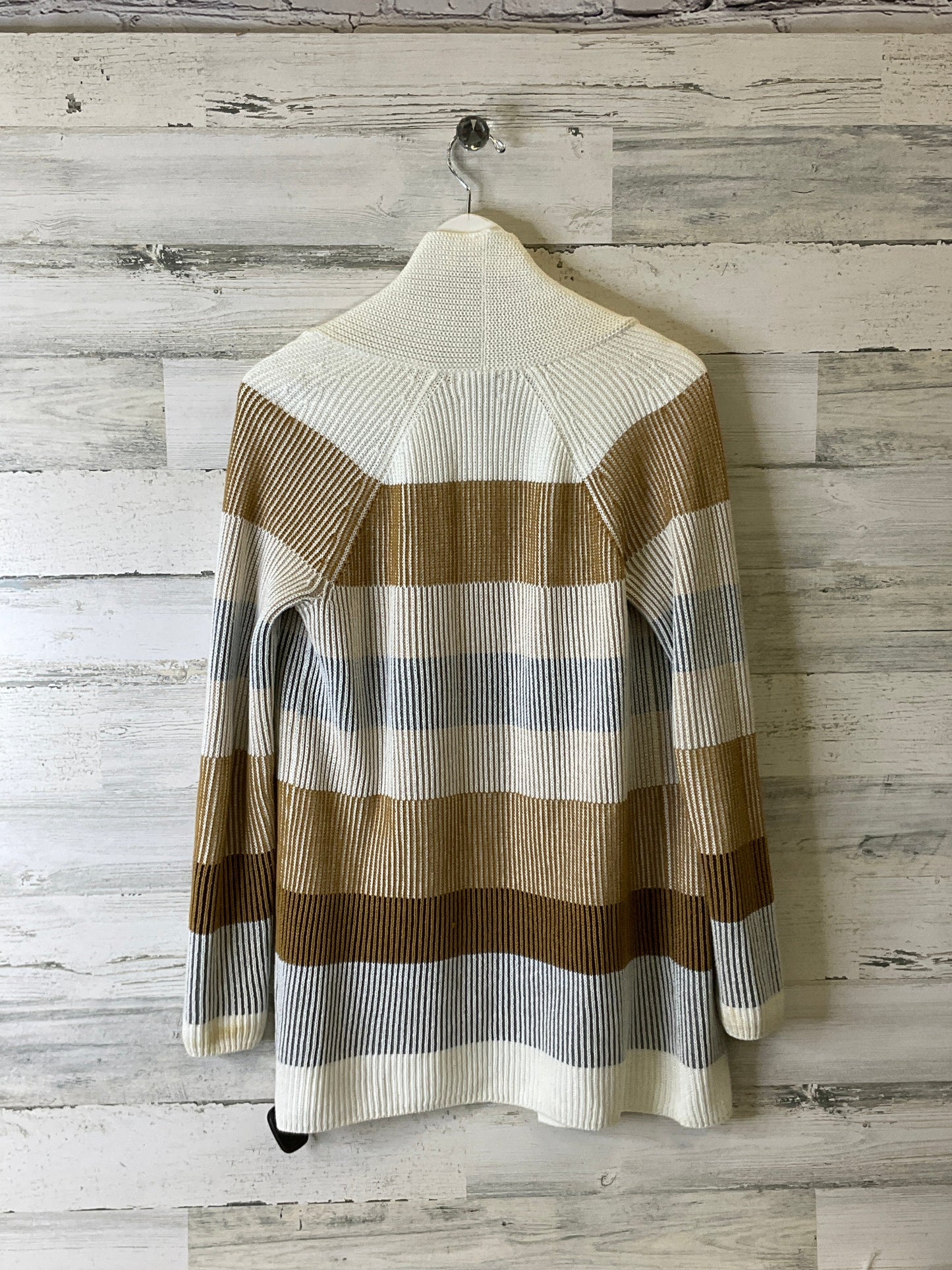 Sweater Cardigan By Lands End In Tan, Size: Xs