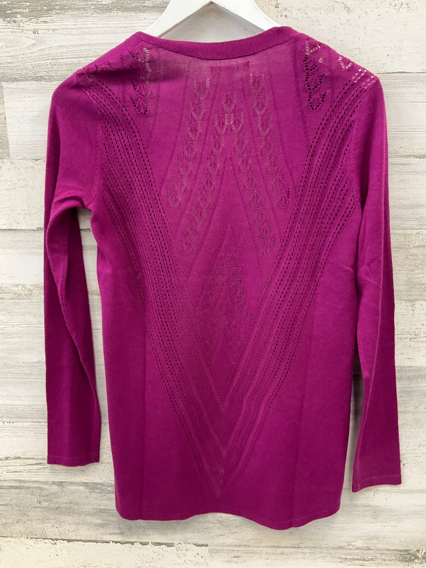 Sweater Cardigan By Maurices In Purple, Size: Xs