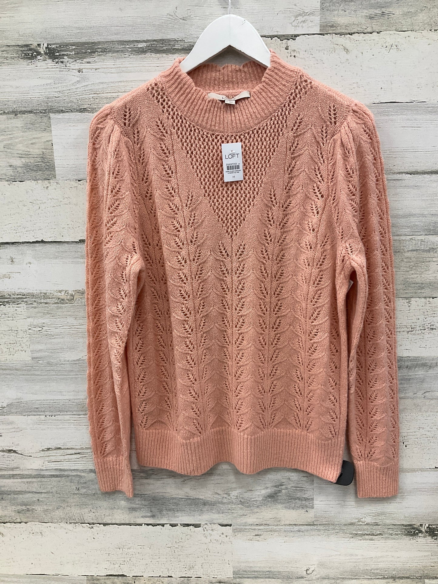 Sweater By Loft In Peach, Size: M