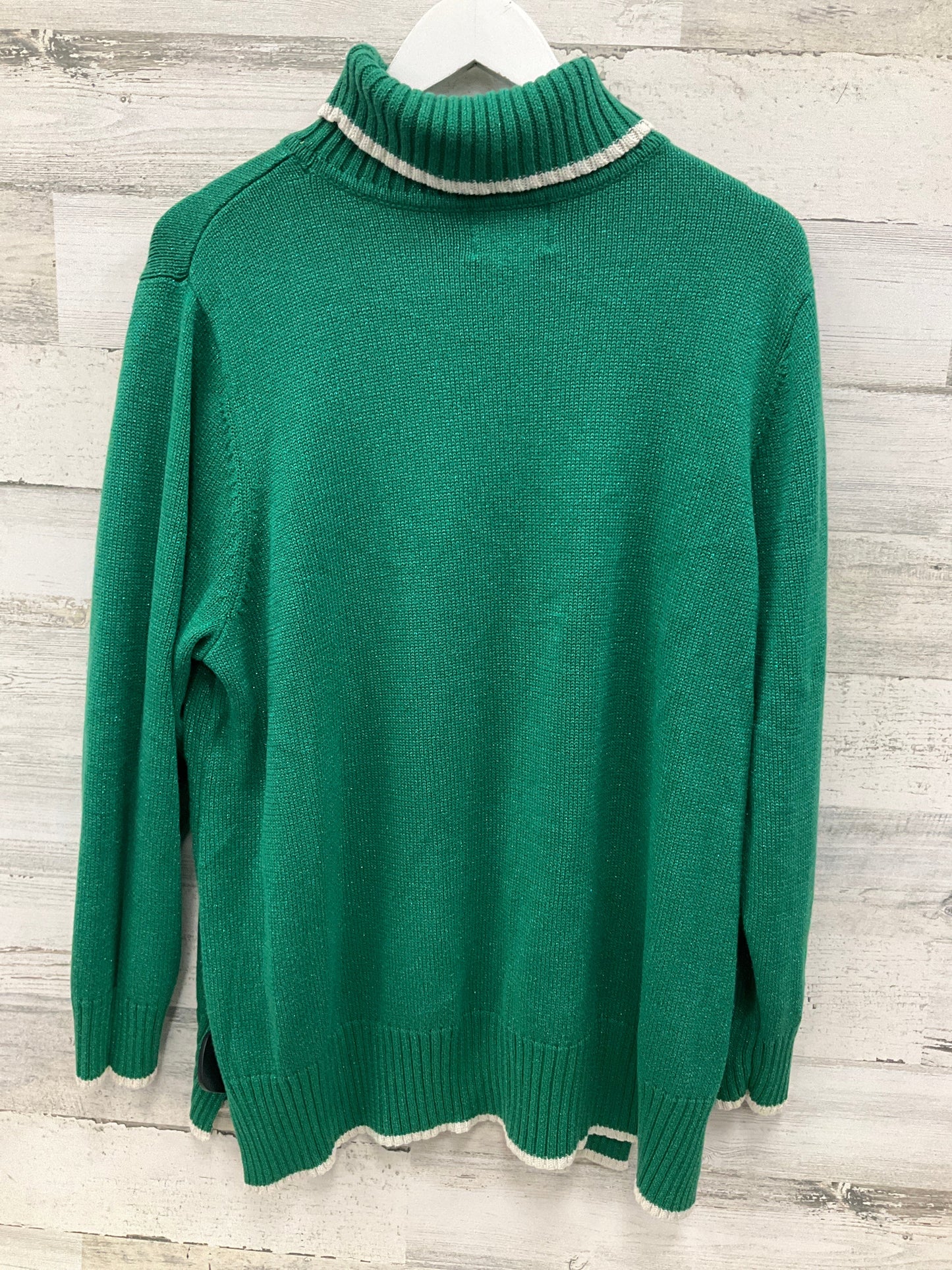 Sweater By Quaker Factory In Green, Size: 1x