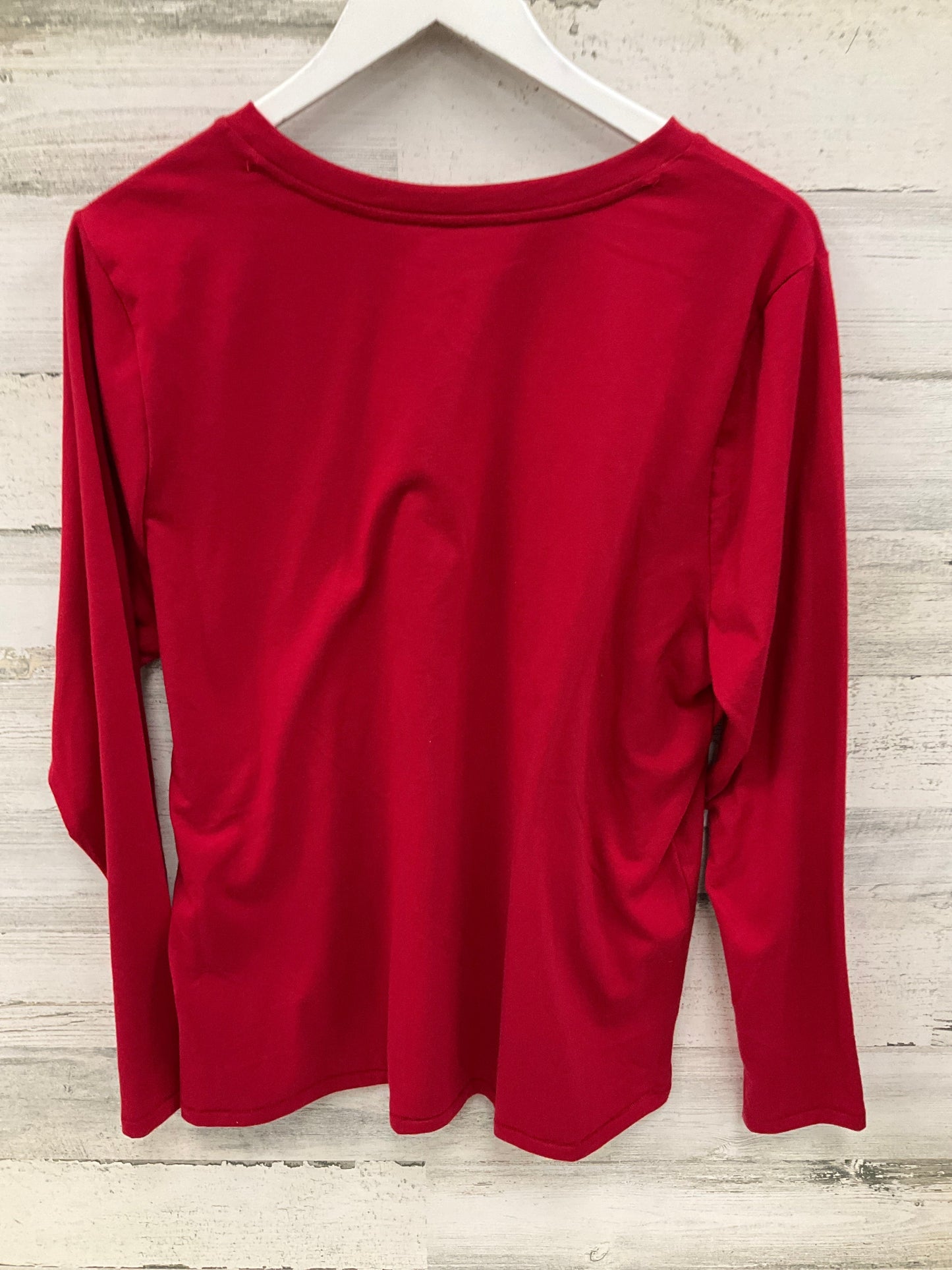 Top Long Sleeve By Sonoma In Red, Size: Xl