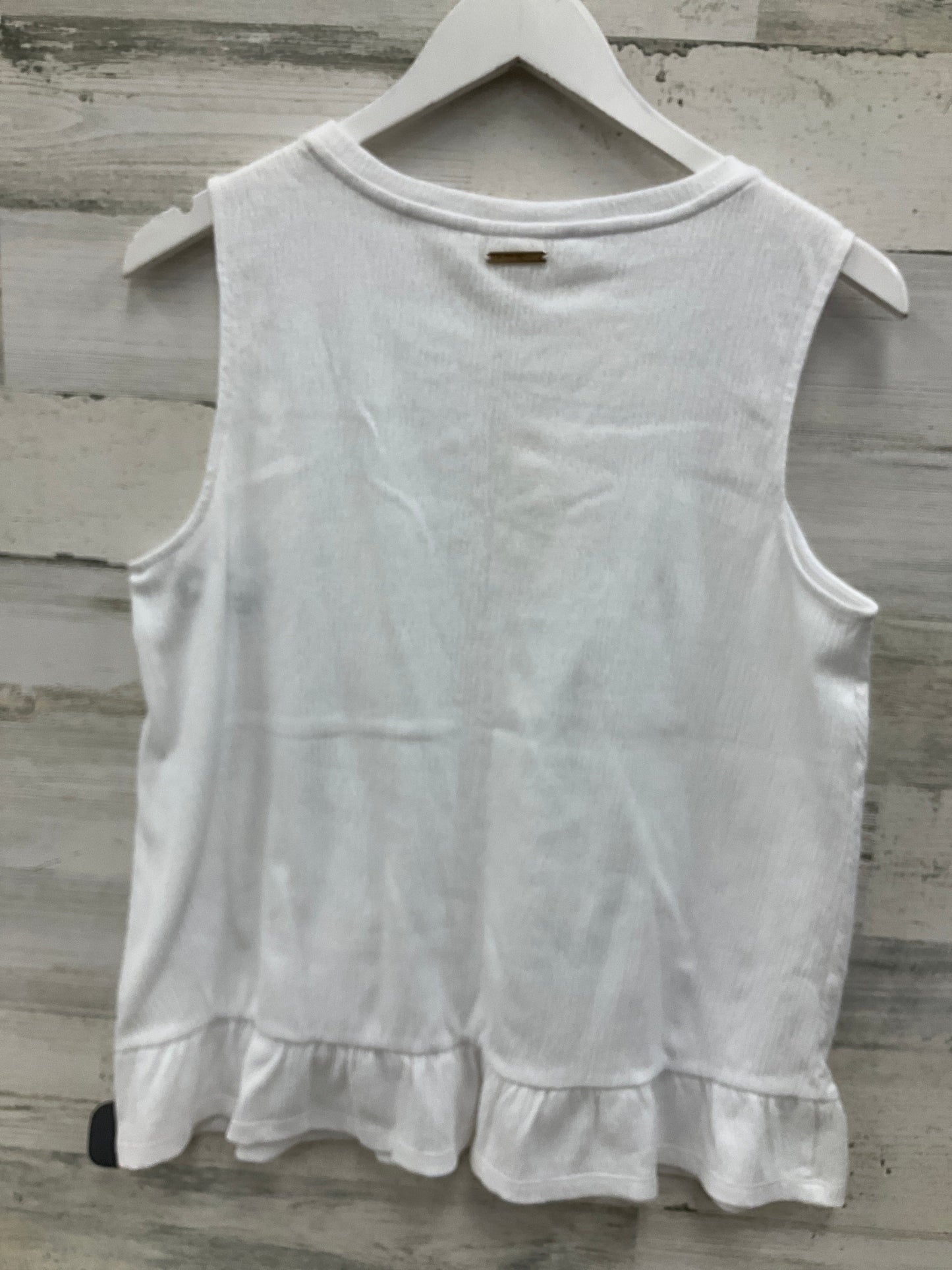 Top Sleeveless By Michael By Michael Kors In White, Size: M