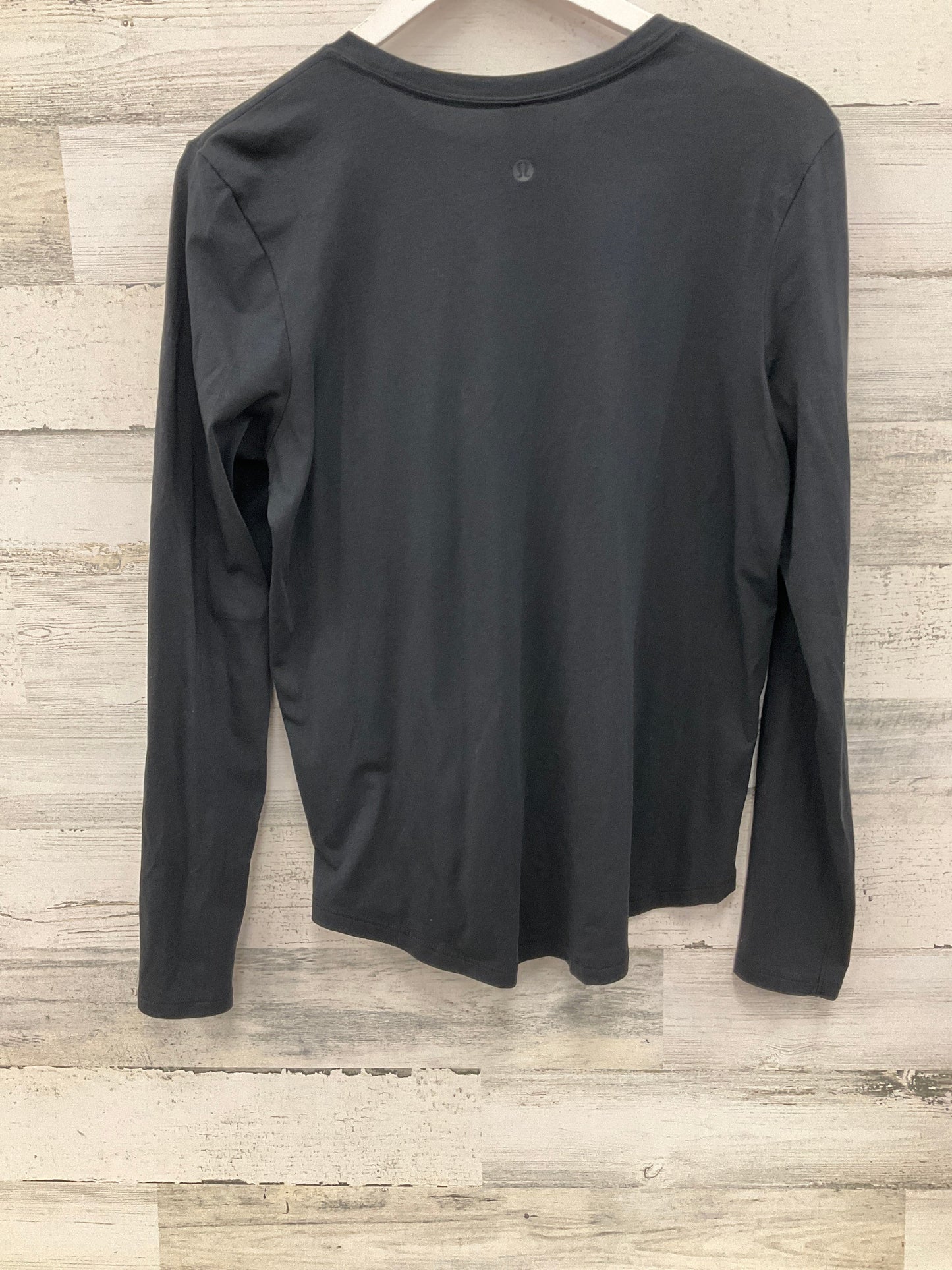 Athletic Top Long Sleeve Crewneck By Lululemon In Black, Size: 8