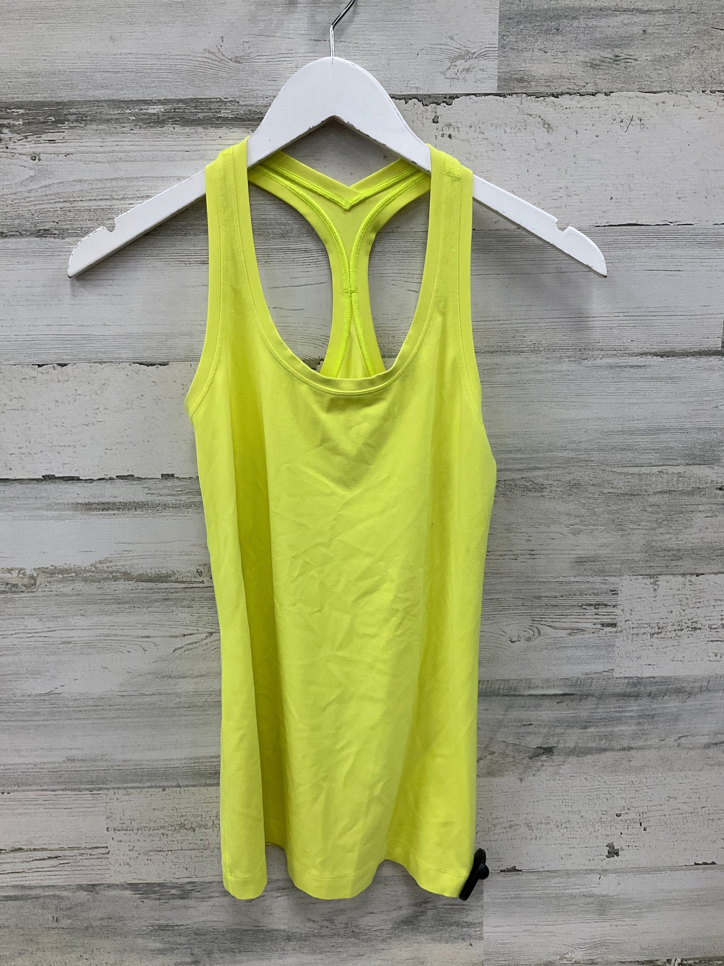 Athletic Tank Top By Lululemon In Yellow, Size: 6