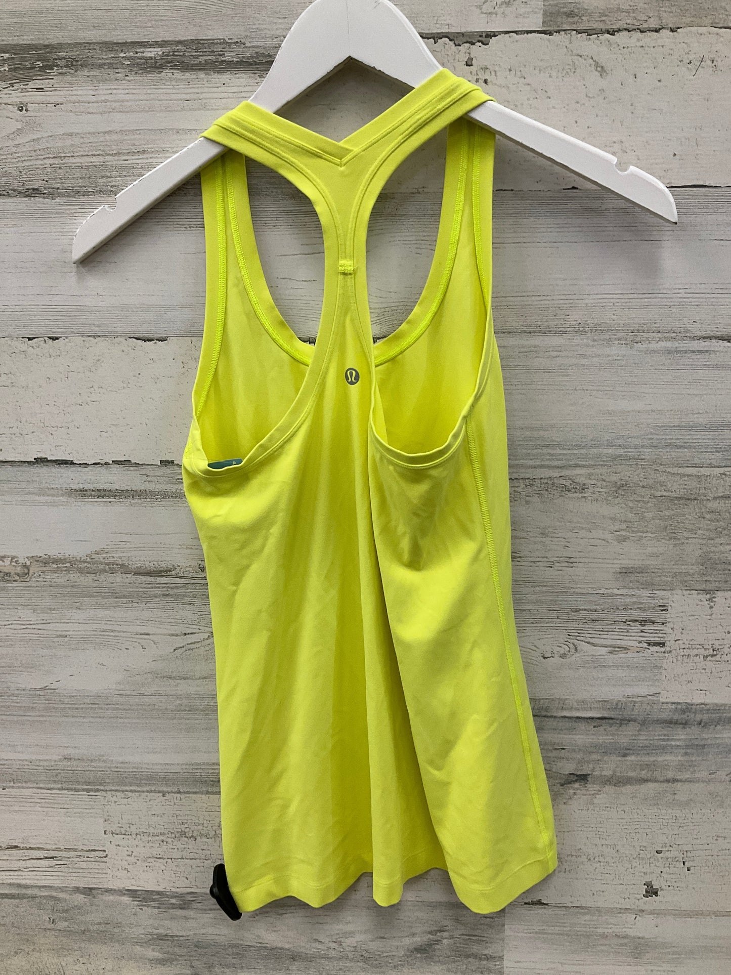 Athletic Tank Top By Lululemon In Yellow, Size: 6