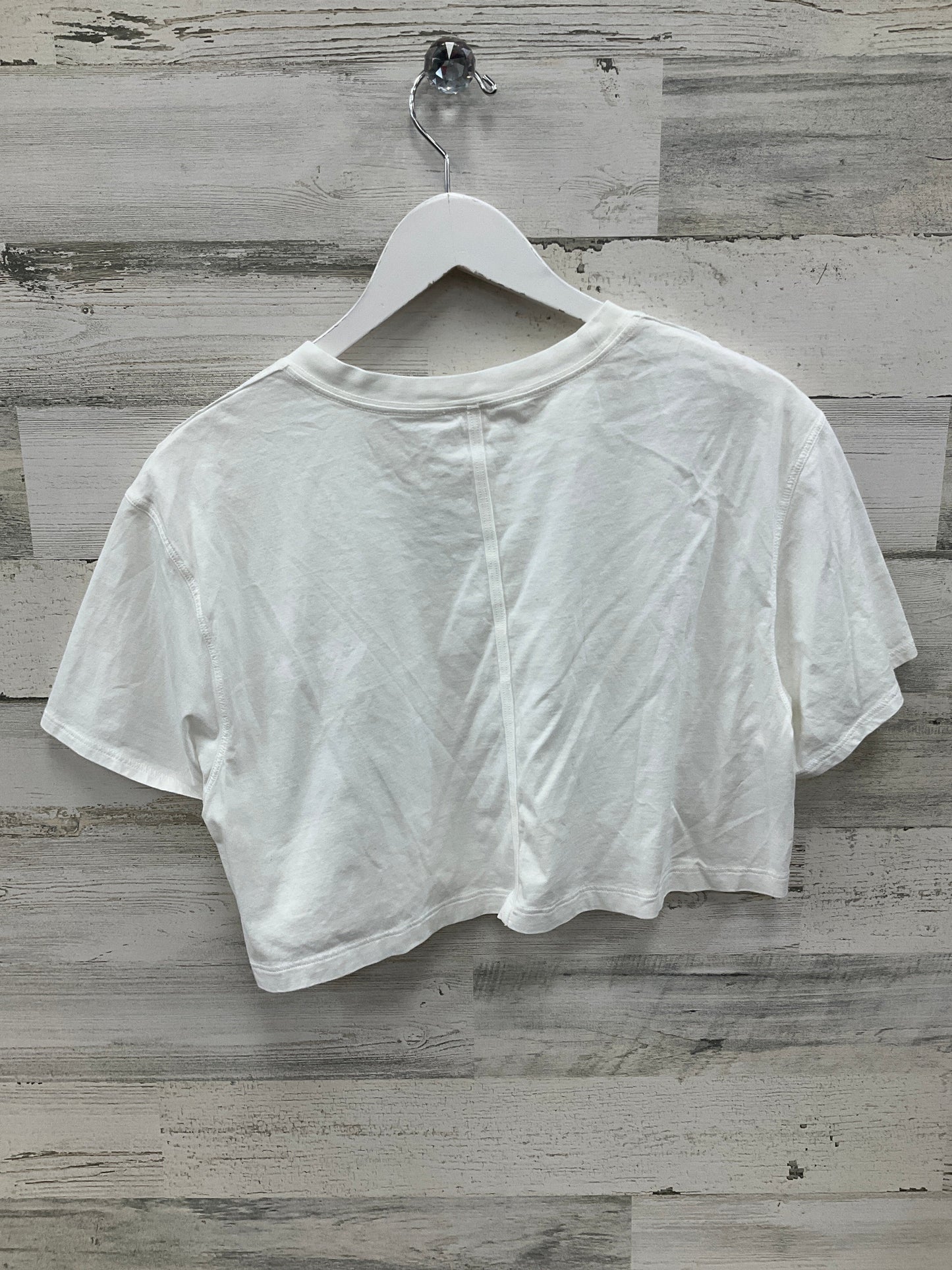 Athletic Top Short Sleeve By Lululemon In White, Size: 8