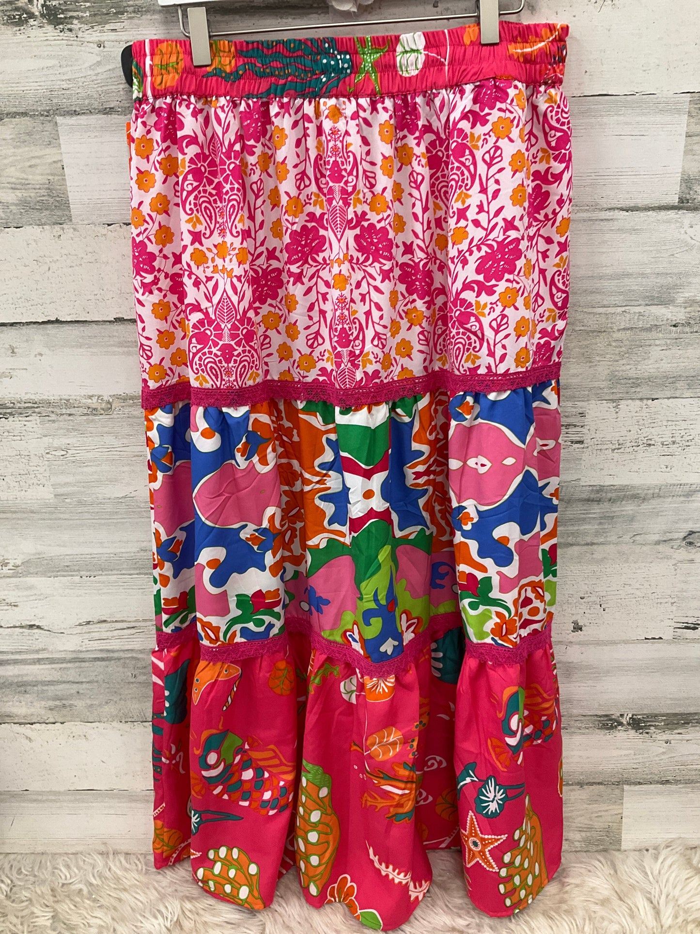 Skirt Maxi By Clothes Mentor In Pink, Size: 12