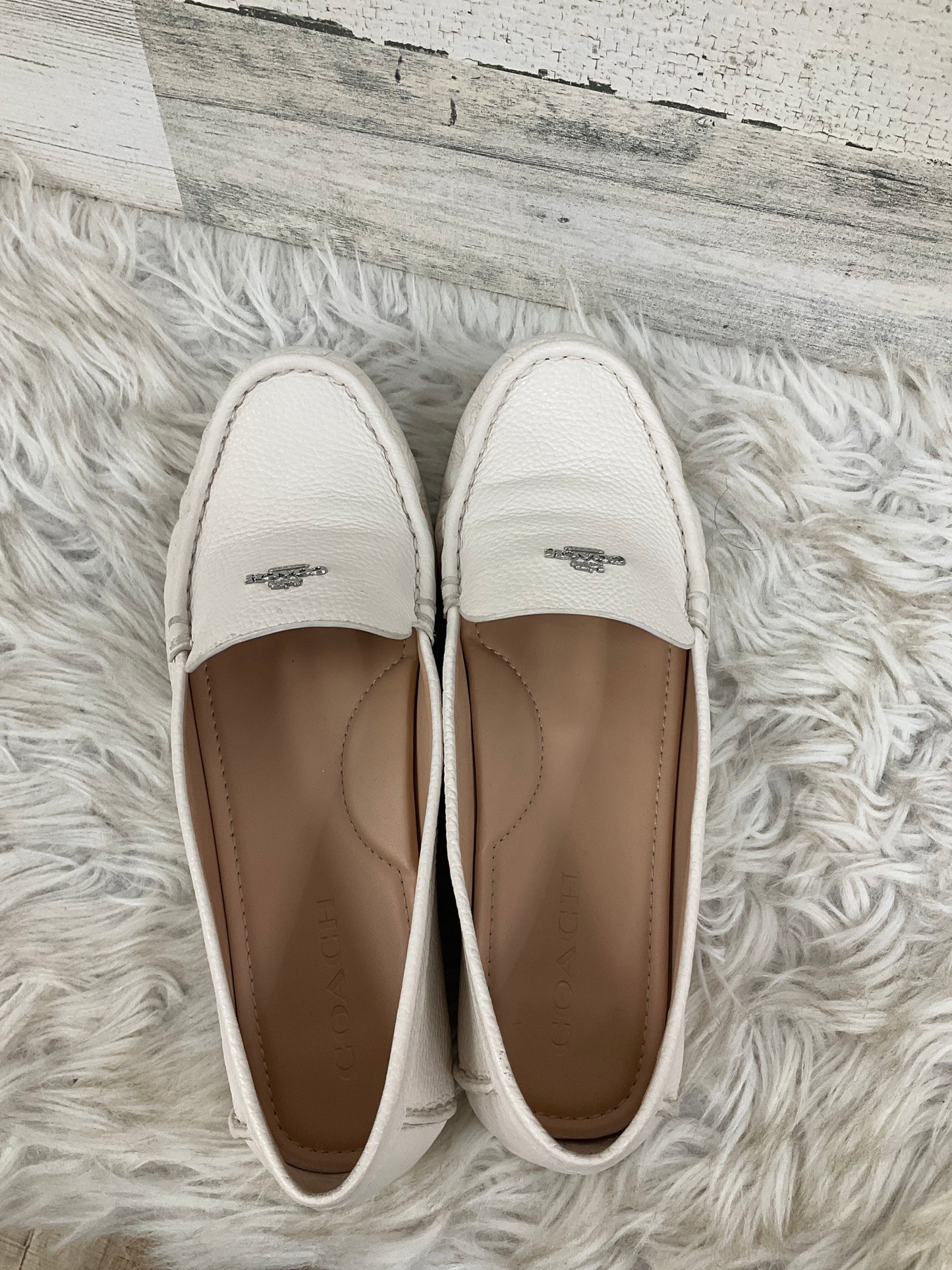 Shoes Designer By Coach In Cream, Size: 9.5