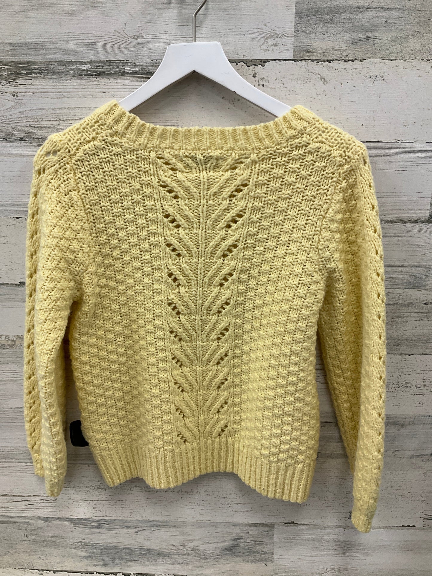 Sweater By Lucky Brand In Yellow, Size: M