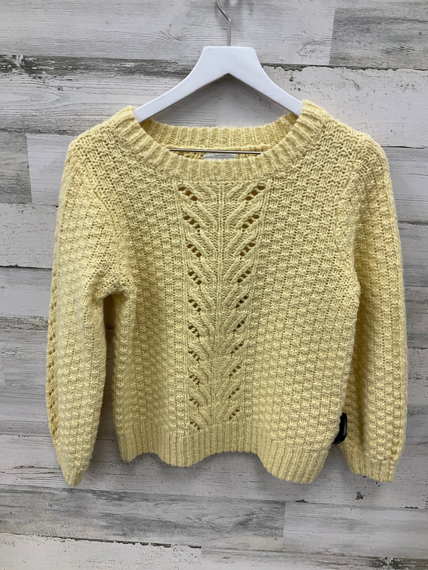 Sweater By Lucky Brand In Yellow, Size: M