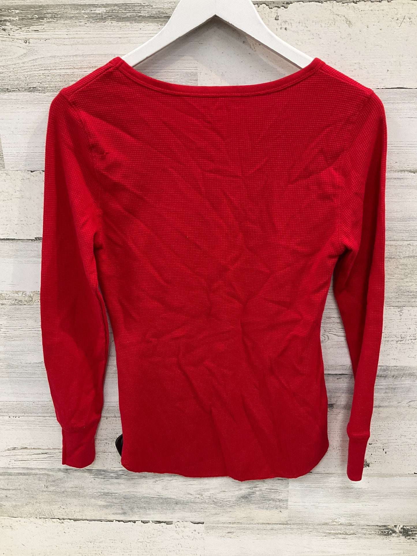 Top Long Sleeve By Old Navy O In Red, Size: S