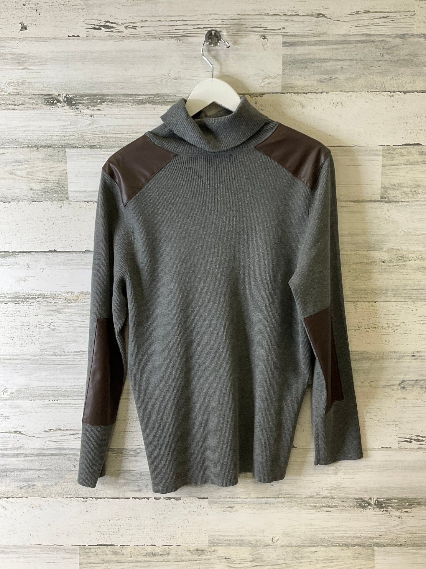 Top Long Sleeve By Ralph Lauren In Grey, Size: 3x