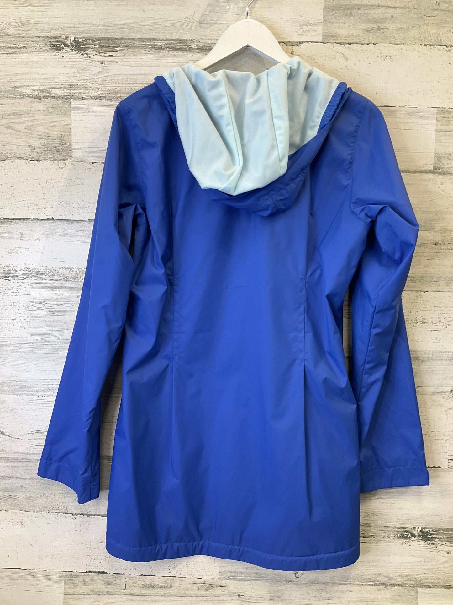 Jacket Windbreaker By Columbia In Blue, Size: M