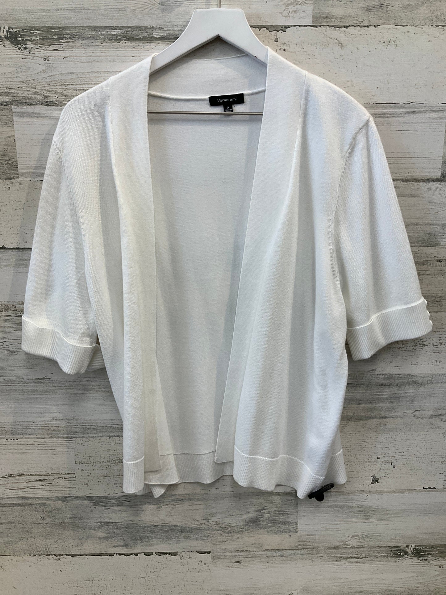 Cardigan By Verve Ami In White, Size: 1x