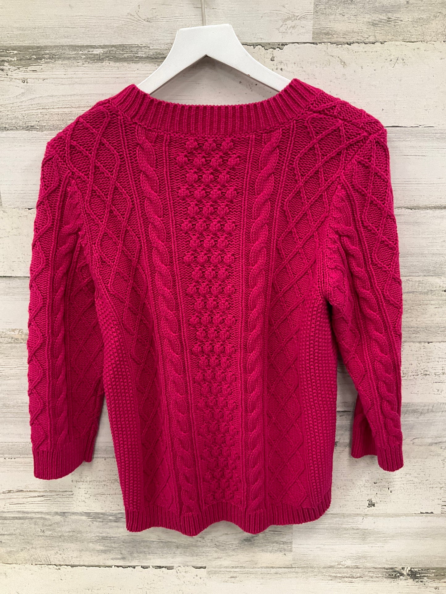 Sweater By Talbots In Pink, Size: L