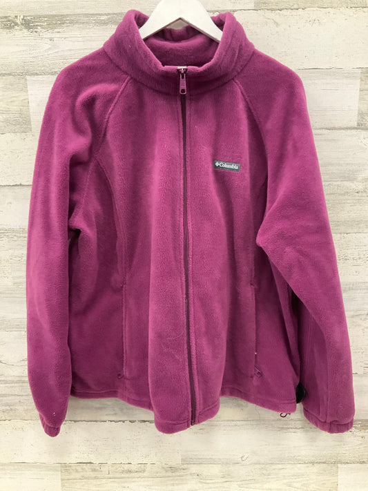 Jacket Fleece By Columbia In Purple, Size: 3x