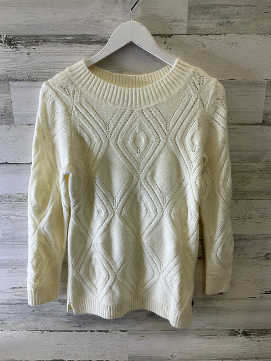 Sweater By Talbots In Cream, Size: Xs