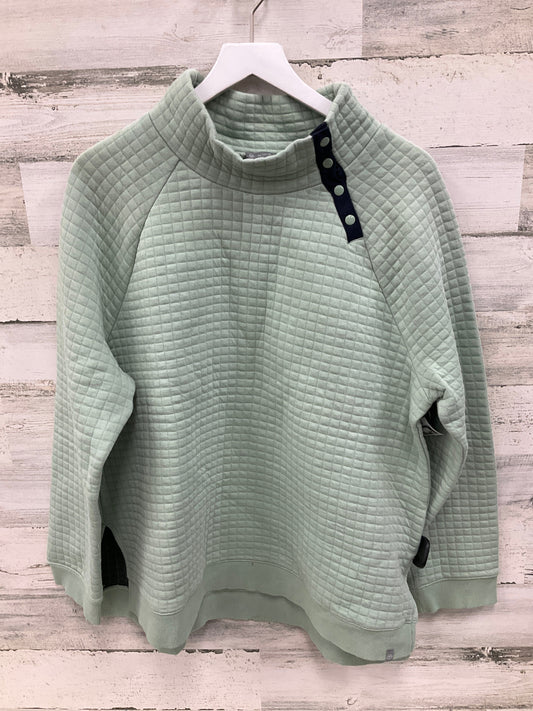 Top Long Sleeve By Talbots In Green, Size: Xl