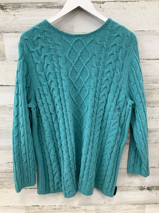 Sweater By Croft And Barrow In Green, Size: 1x