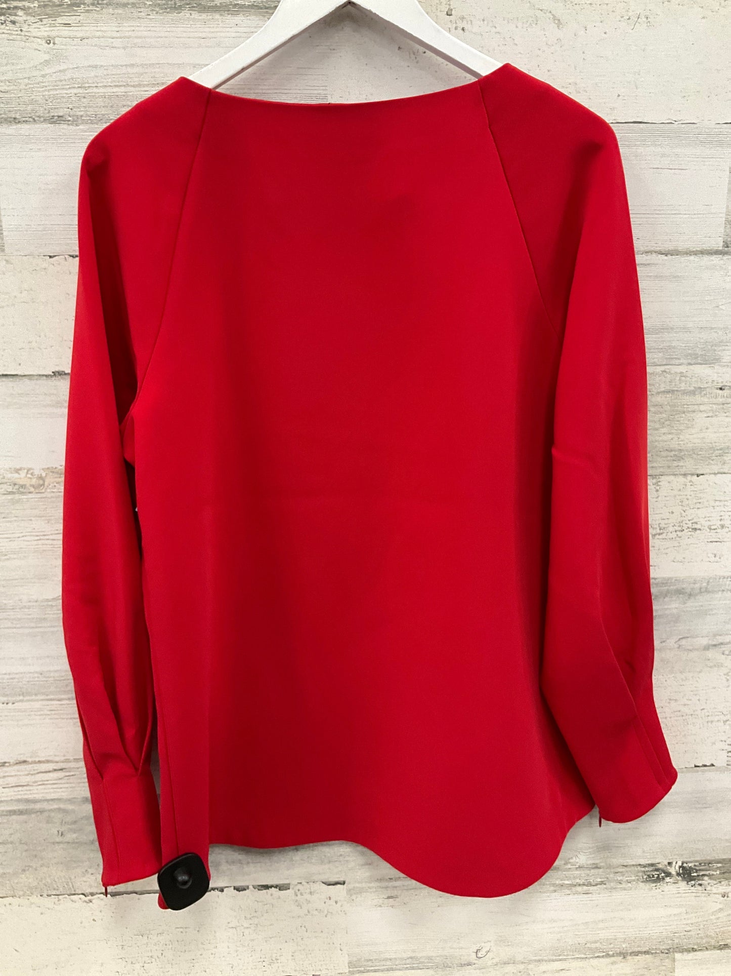 Top Long Sleeve By Banana Republic In Red, Size: M