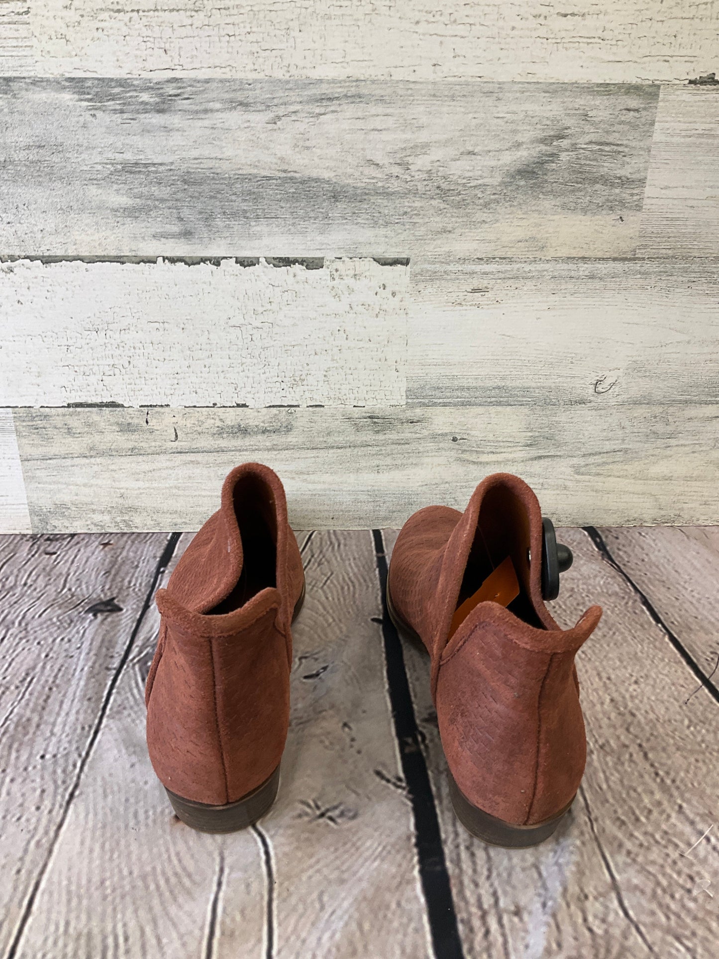 Brown Boots Ankle Heels Lucky Brand, Size 8