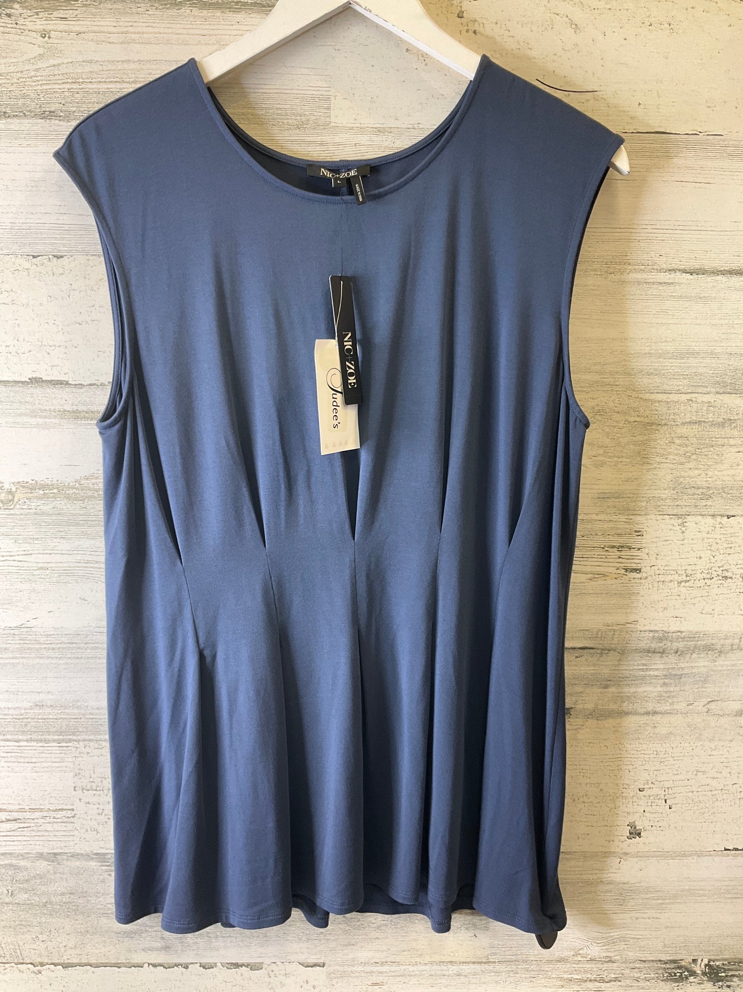 Blue Top Sleeveless Nic + Zoe, Size L