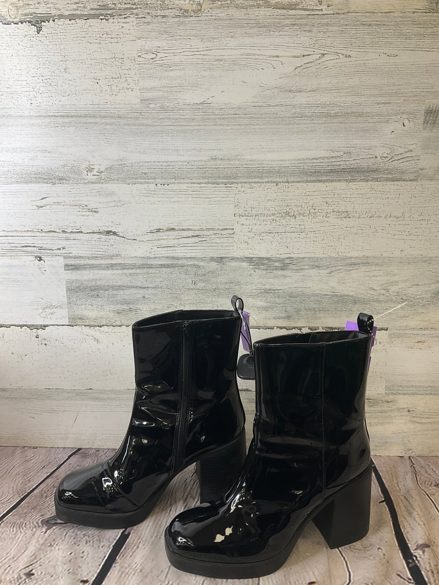 Black Boots Ankle Heels Bp, Size 9