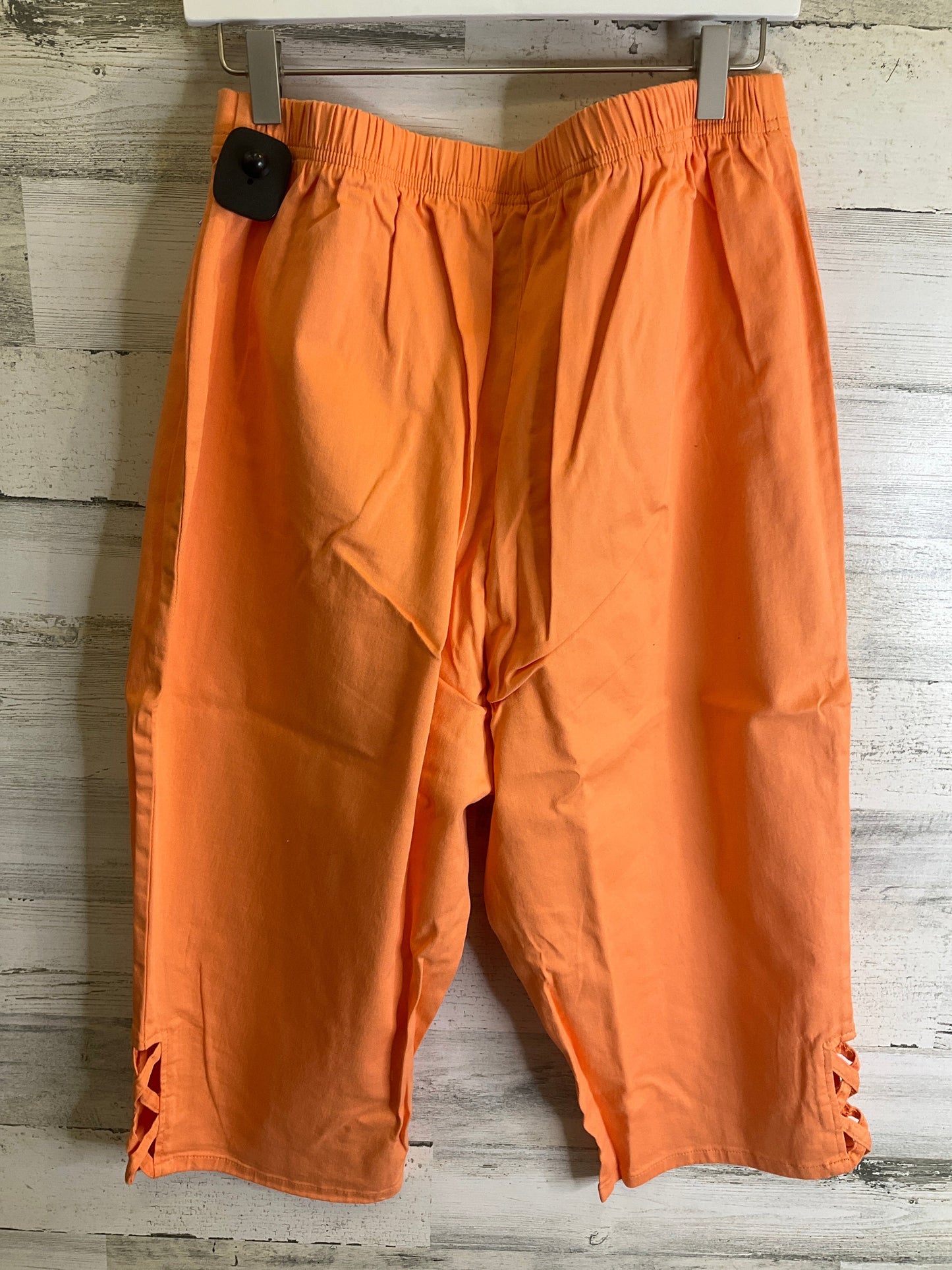 Capris By Denim And Company In Orange, Size: 16