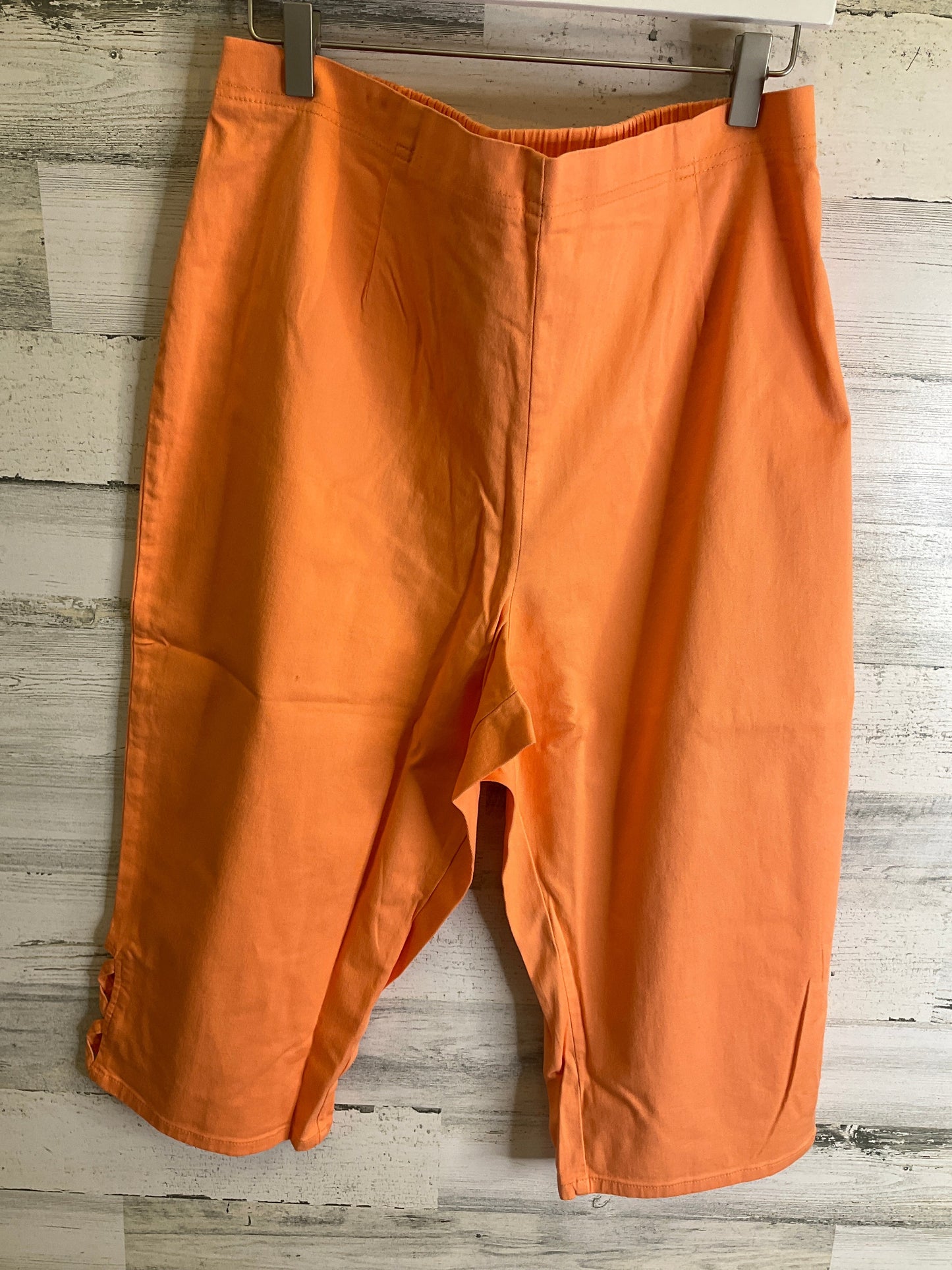 Capris By Denim And Company In Orange, Size: 16