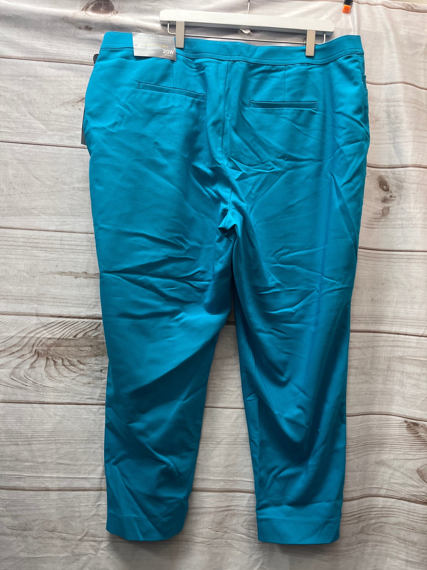 Capris By Cj Banks In Teal, Size: 20w