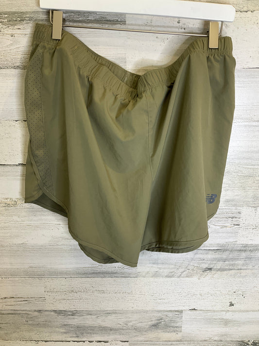 Green Athletic Shorts New Balance, Size Xl