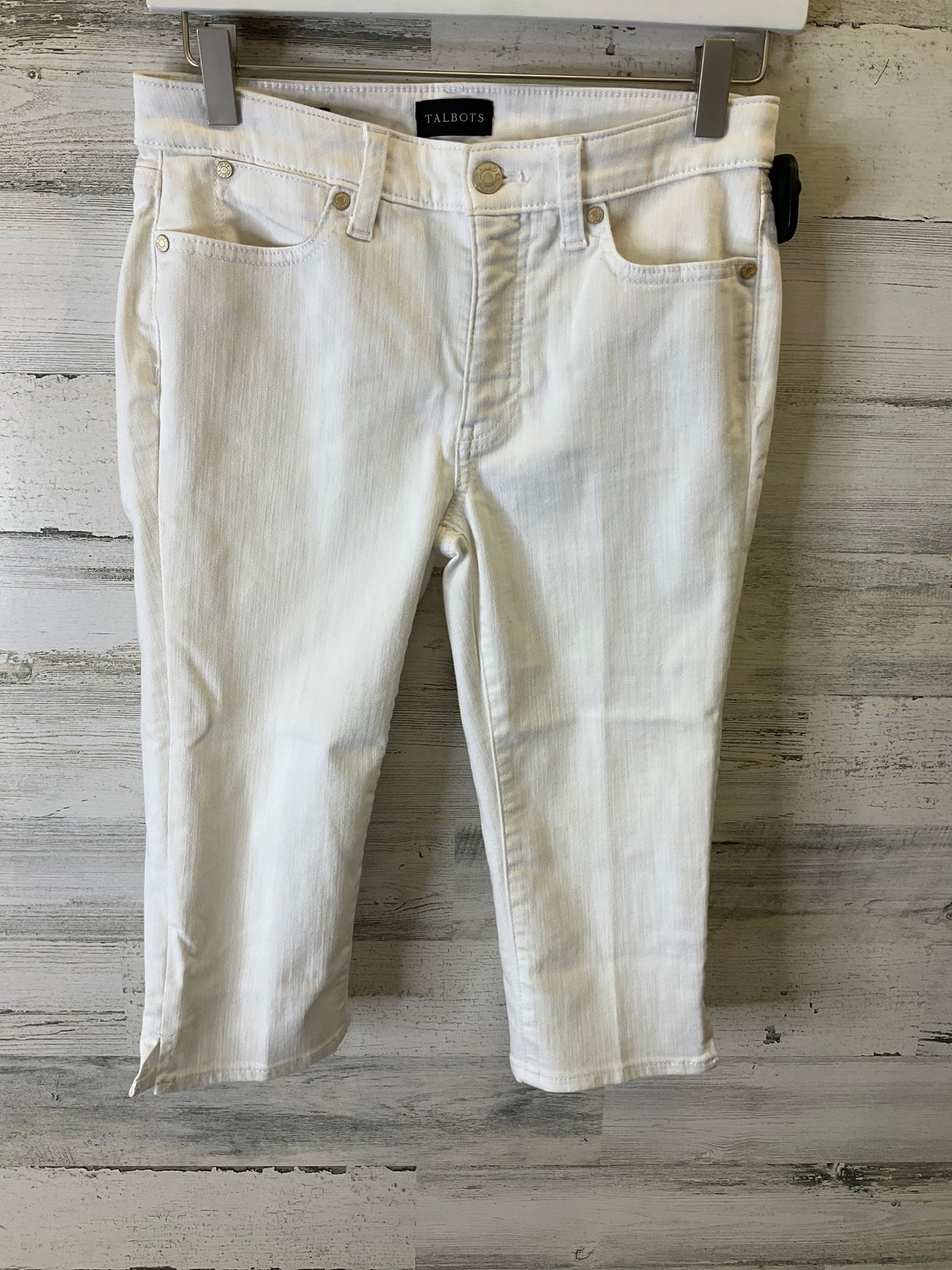 Capris By Talbots In White, Size: 0