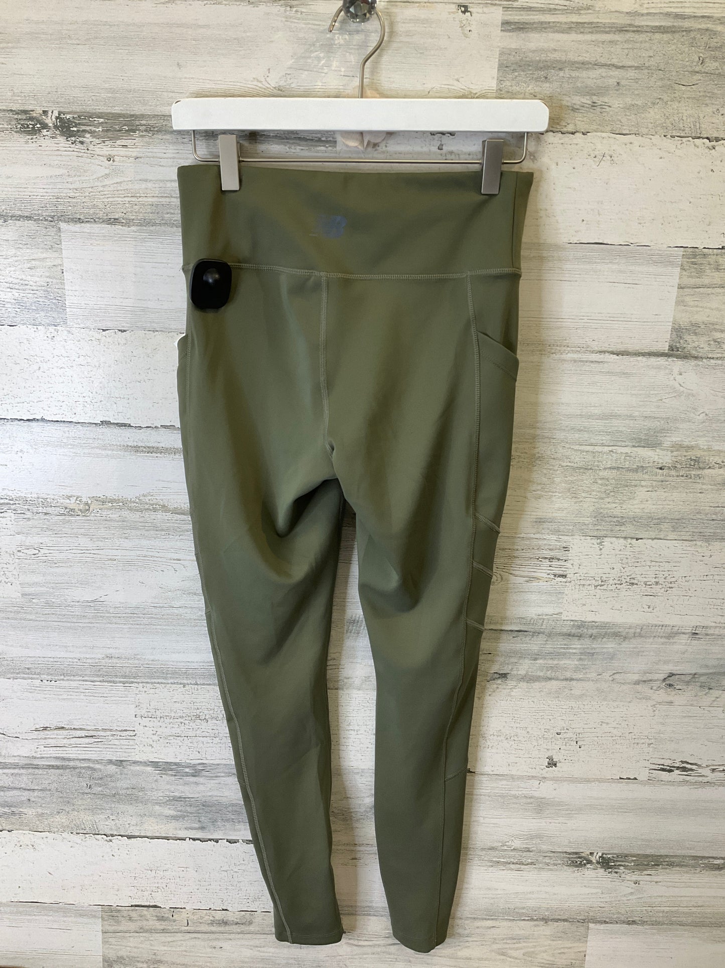 Athletic Leggings By New Balance In Green, Size: M