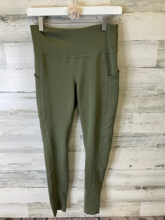 Athletic Leggings By New Balance In Green, Size: M