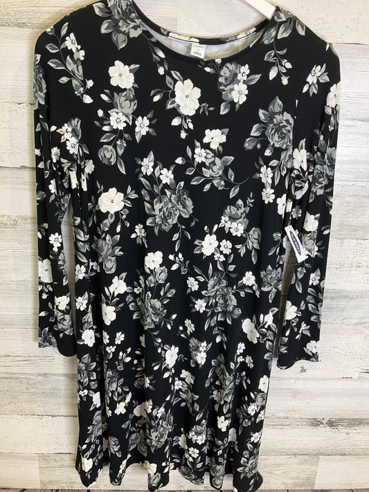 Dress Casual Midi By Old Navy In Black & White, Size: S