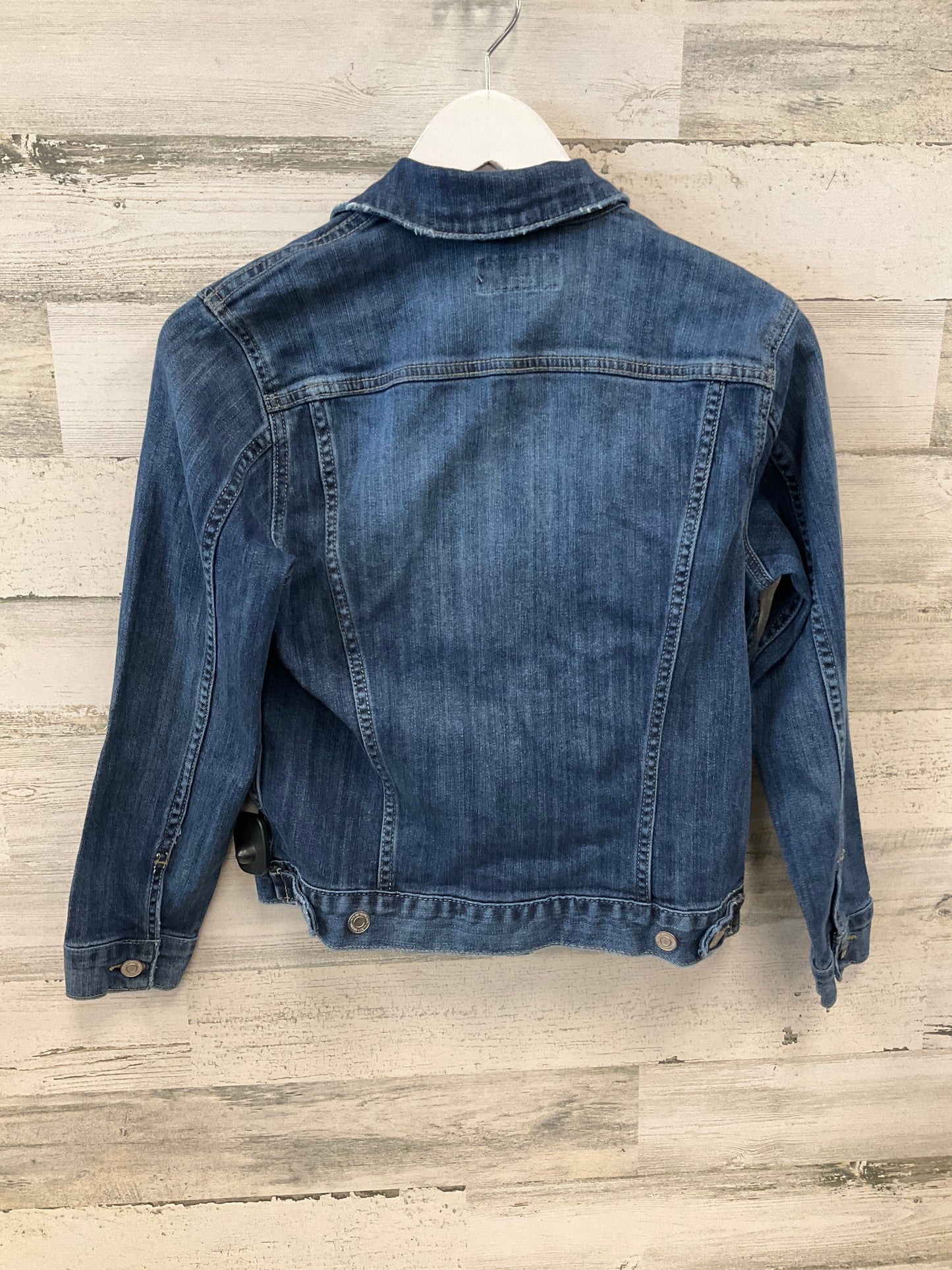 Jacket Denim By Lucky Brand In Blue Denim, Size: S