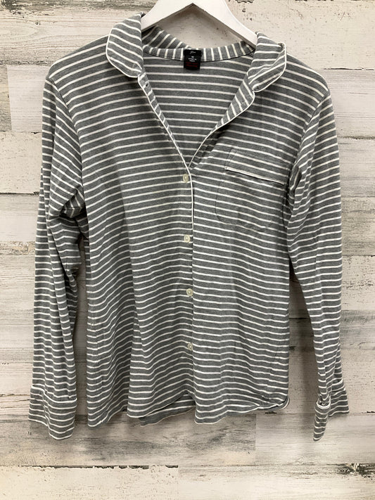 Pajamas 2pc By J. Crew In Grey & White, Size: M