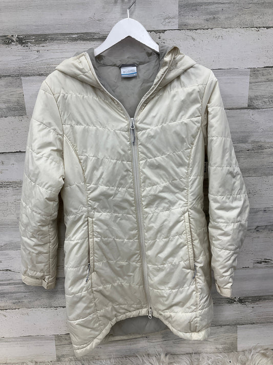 Coat Puffer & Quilted By Columbia In Ivory, Size: M