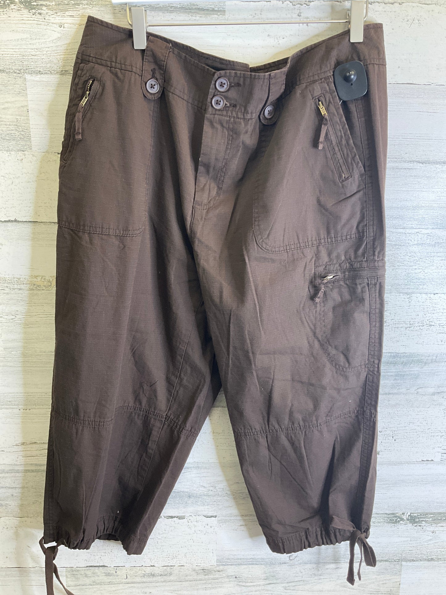 Capris By St Johns Bay In Brown, Size: 16