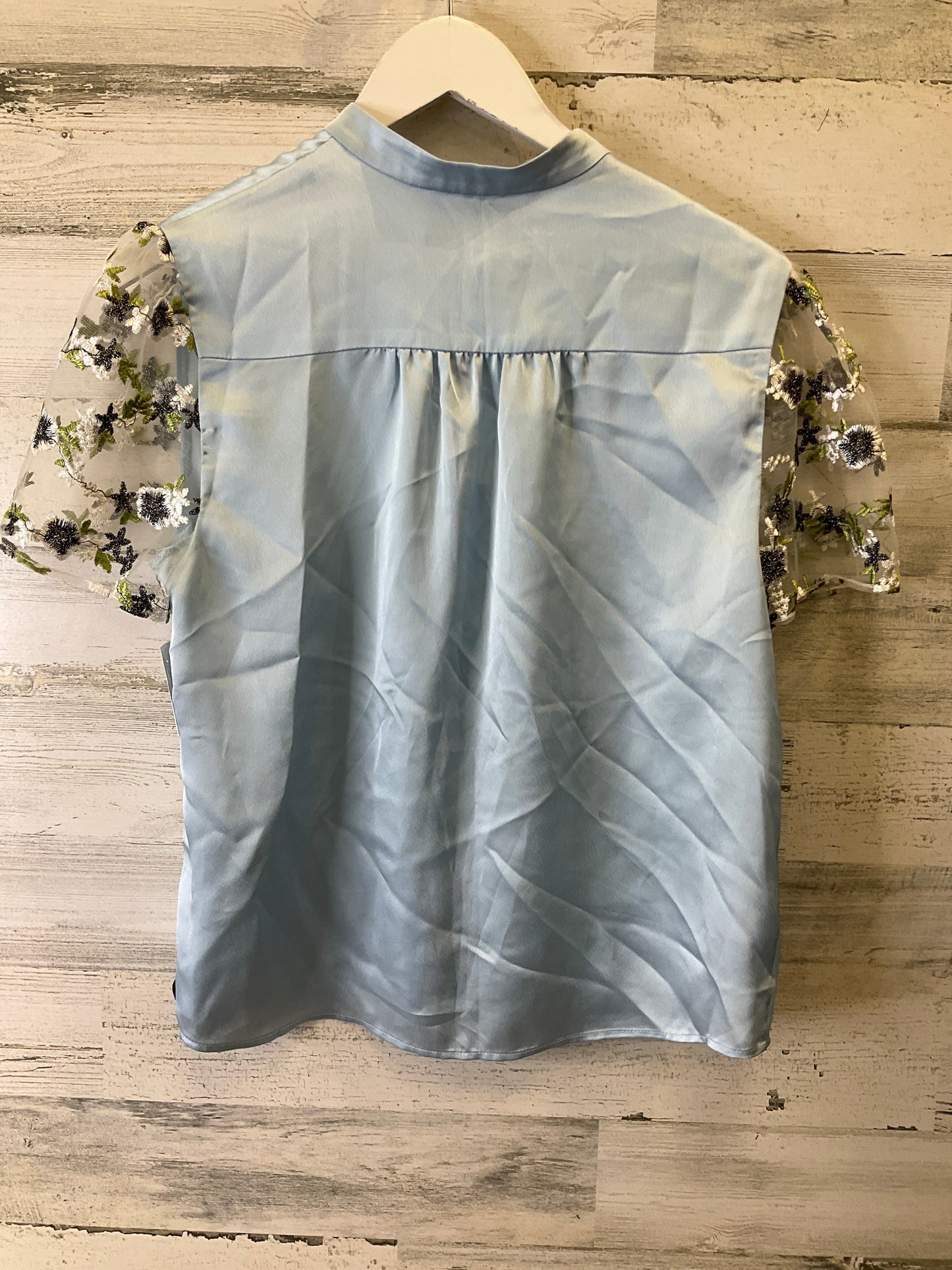 Blue Top Short Sleeve Anthropologie, Size M