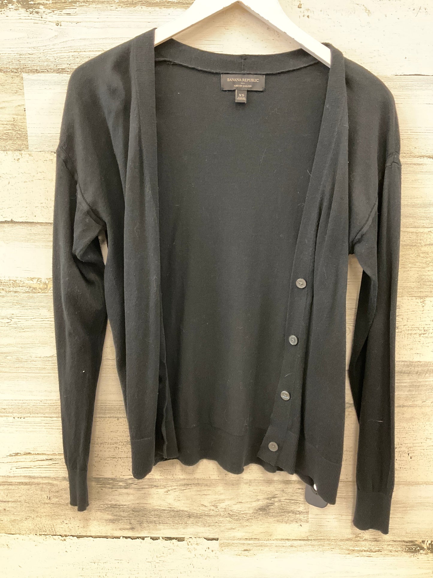 Sweater Cardigan By Banana Republic In Black, Size: Xs